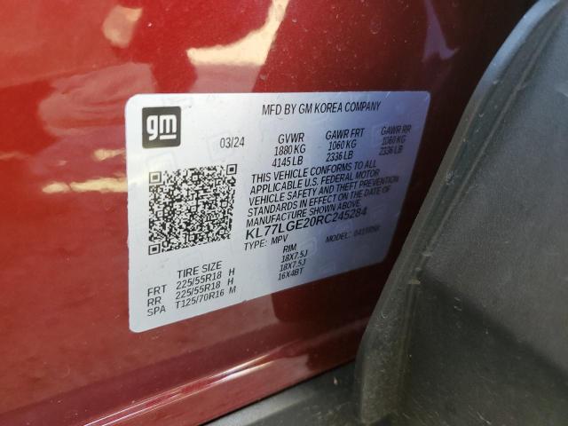 2024 CHEVROLET TRAX 1RS - KL77LGE20RC245284