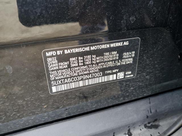 2023 BMW X5 XDRIVE4 - 5UXTA6C03P9N47003