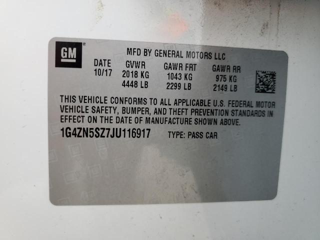 2018 BUICK LACROSSE P - 1G4ZN5SZ7JU116917