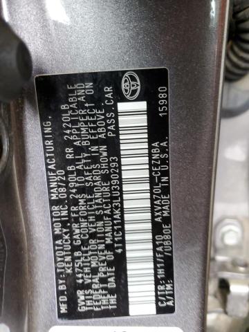2020 TOYOTA CAMRY LE - 4T1C11AK3LU390293