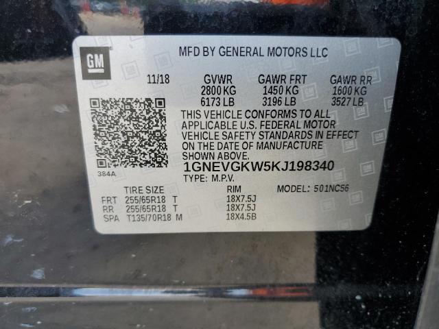 2019 CHEVROLET TRAVERSE L - 1GNEVGKW5KJ198340