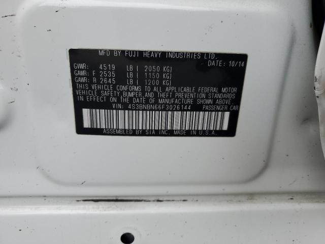 2015 SUBARU LEGACY 2.5 - 4S3BNBN66F3026144