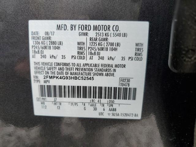 2017 FORD EDGE SE - 2FMPK4G93HBC52545