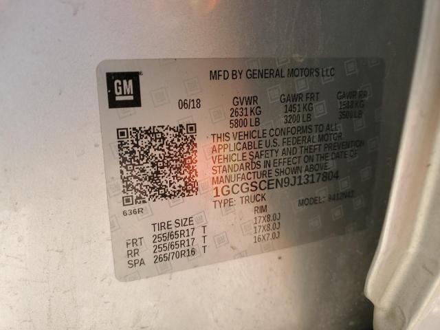 2018 CHEVROLET COLORADO L - 1GCGSCEN9J1317804