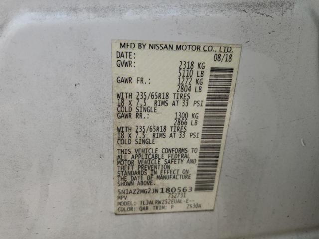 2018 NISSAN MURANO S - 5N1AZ2MG2JN180563