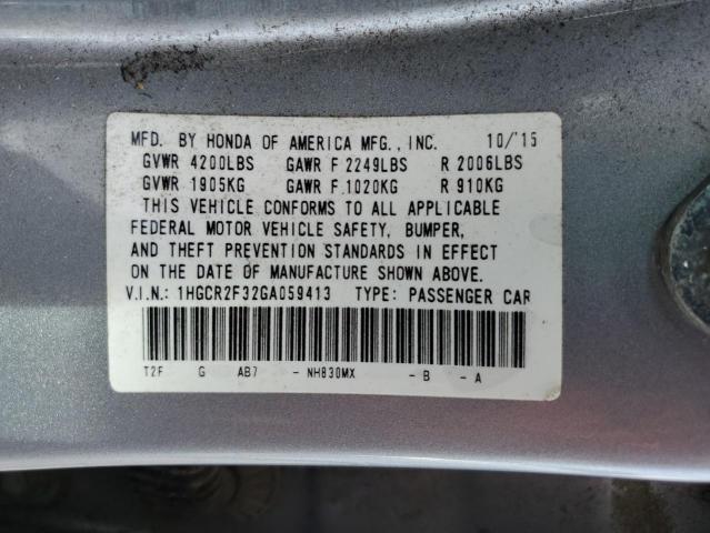 2016 HONDA ACCORD LX 1HGCR2F32GA059413