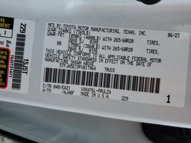 2023 TOYOTA TUNDRA CRE - 5TFJA5EC9PX017964