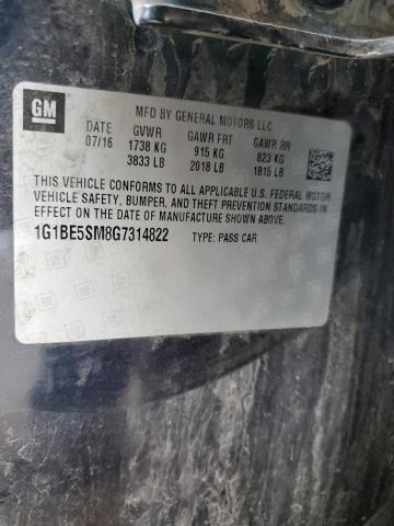 2016 CHEVROLET CRUZE LT - 1G1BE5SM8G7314822