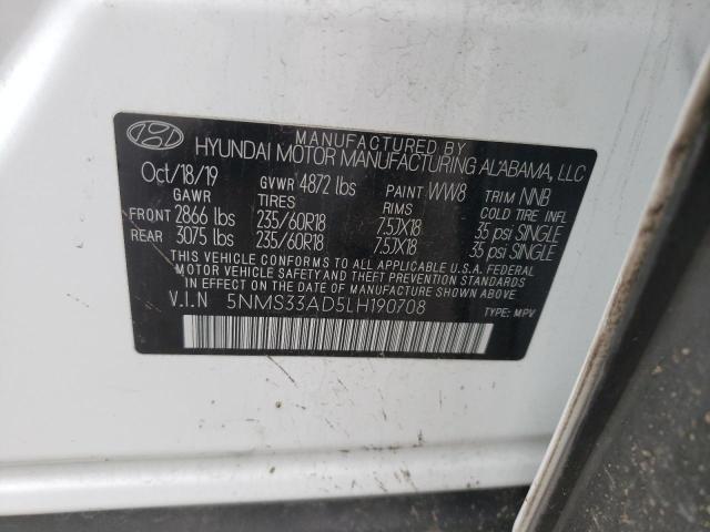 2020 HYUNDAI SANTA FE S - 5NMS33AD5LH190708