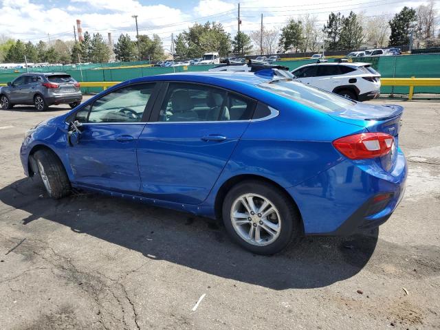CHEVROLET CRUZE LT 2017 blue sedan 4d gas 1G1BE5SM8H7103735 photo #3