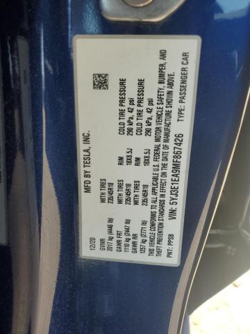 2021 TESLA MODEL 3 - 5YJ3E1EA9MF867426