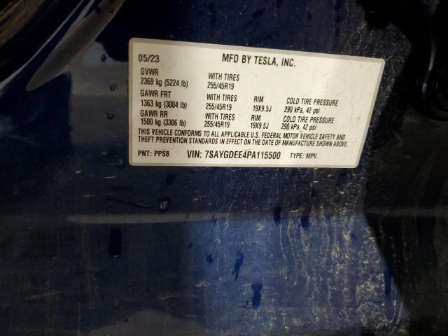 2023 TESLA MODEL Y - 7SAYGDEE4PA115500