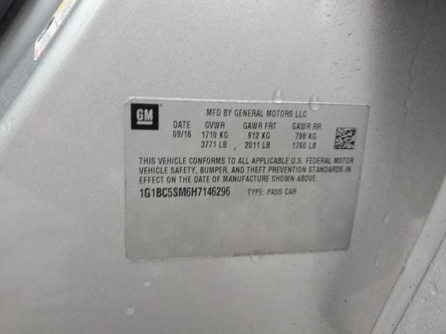 2017 CHEVROLET CRUZE LS 1G1BC5SM6H7146296