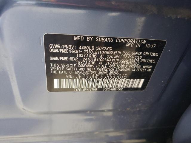 2018 SUBARU FORESTER 2 - JF2SJAWC6JH532015