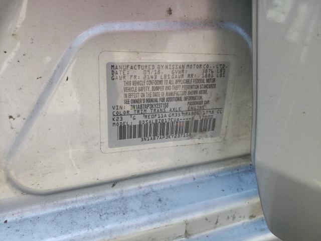 2019 NISSAN SENTRA S - 3N1AB7AP3KY237158