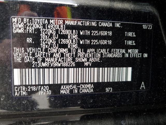 2024 TOYOTA RAV4 WOODL 2T3UWRFV9RW188226