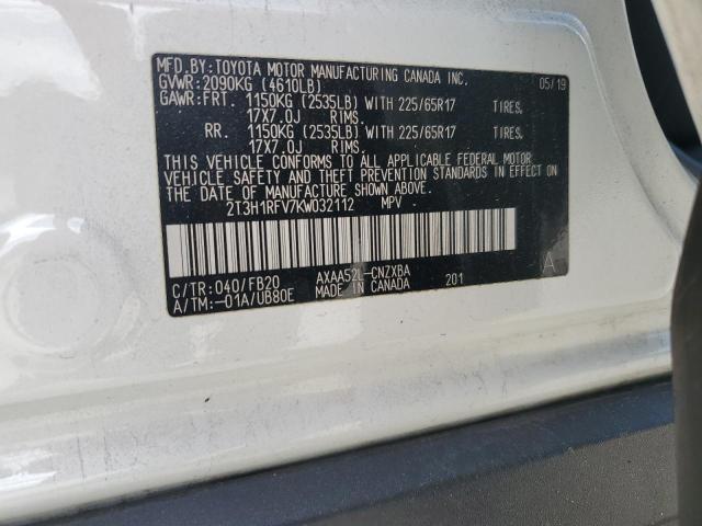 2019 TOYOTA RAV4 LE - 2T3H1RFV7KW032112