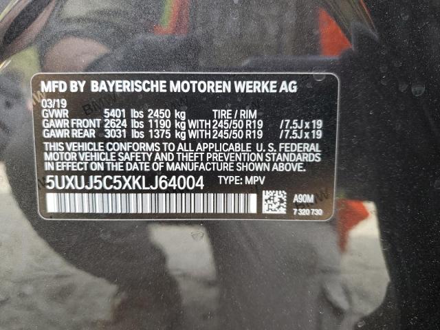 2019 BMW X4 M40I - 5UXUJ5C5XKLJ64004