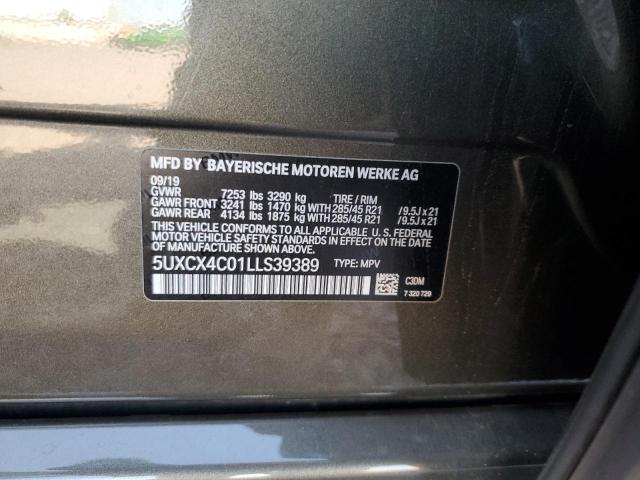 2020 BMW X7 XDRIVE5 5UXCX4C01LLS39389