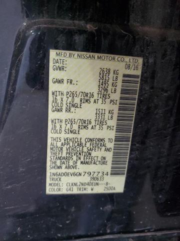 2016 NISSAN FRONTIER S - 1N6AD0EV6GN797734