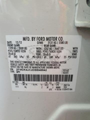 2013 FORD EDGE SEL - 2FMDK4JC2DBB48842