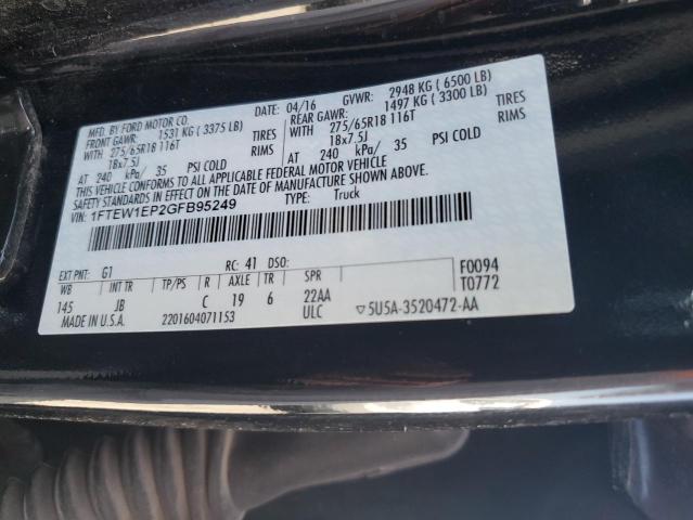 2016 FORD F150 SUPER - 1FTEW1EP2GFB95249