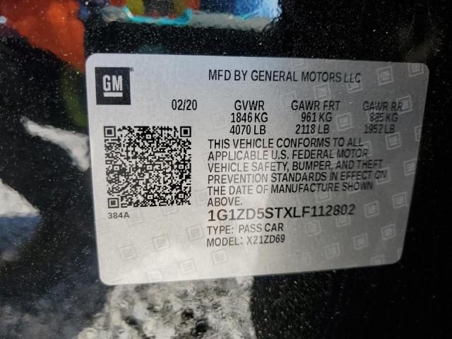 2020 CHEVROLET MALIBU LT - 1G1ZD5STXLF112802
