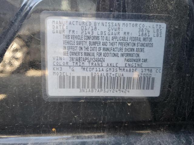 2018 NISSAN SENTRA S - 3N1AB7AP5JY249424