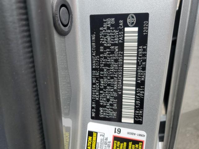 2025 TOYOTA CAMRY XSE 4T1DAACK6SU109572