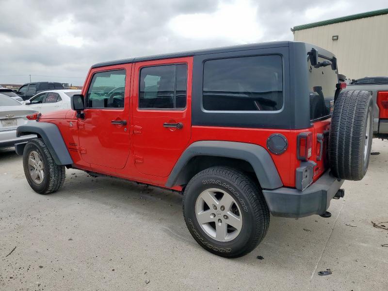 JEEP WRANGLER U 2015 red  flexible fuel 1C4HJWDG1FL749164 photo #3