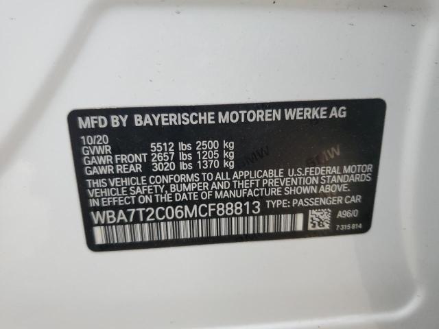 2021 BMW 740 I - WBA7T2C06MCF88813