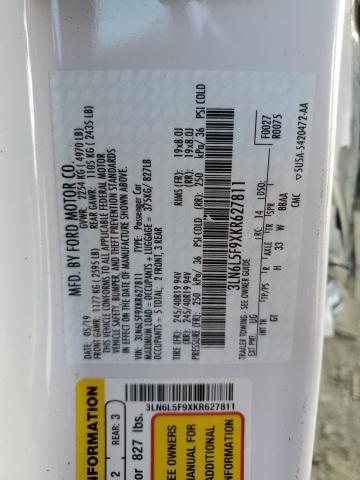 2019 LINCOLN MKZ RESERV - 3LN6L5F9XKR627811