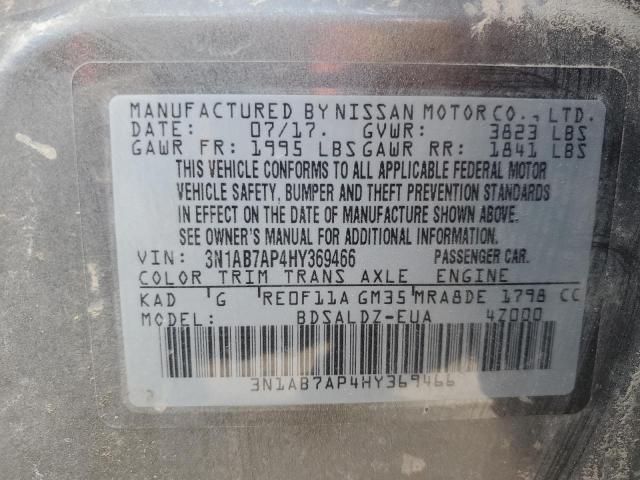 2017 NISSAN SENTRA S - 3N1AB7AP4HY369466