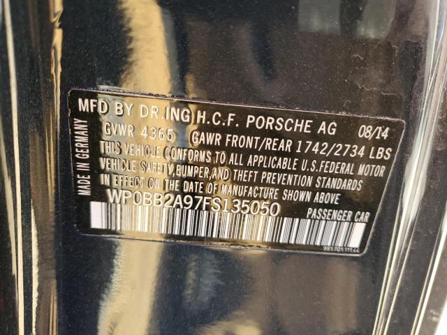 2015 PORSCHE 911 TARGA WP0BB2A97FS135050