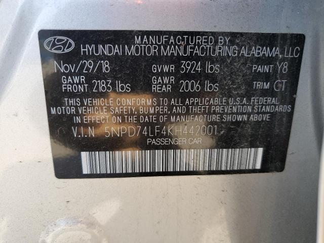 2019 HYUNDAI ELANTRA SE - 5NPD74LF4KH442001