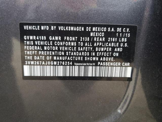 2016 VOLKSWAGEN JETTA S - 3VW267AJ0GM276254