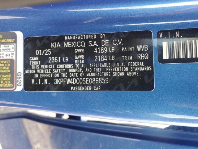 2025 KIA K4 GT-LINE - 3KPFW4DC0SE086859