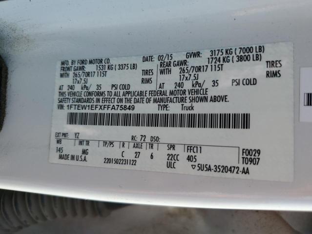 2015 FORD F150 SUPER - 1FTEW1EFXFFA75849