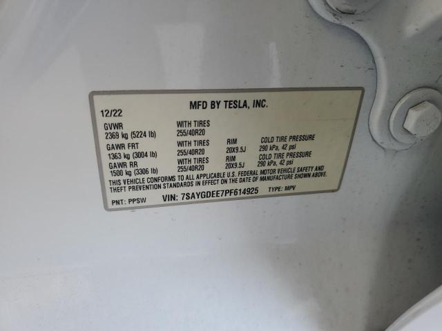 2023 TESLA MODEL Y - 7SAYGDEE7PF614925