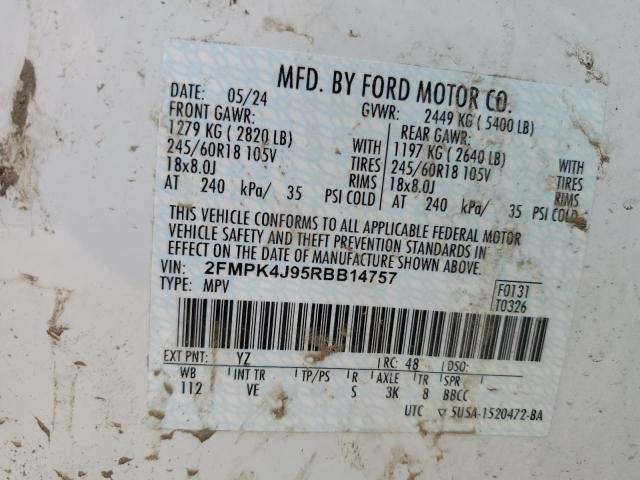 2024 FORD EDGE SEL - 2FMPK4J95RBB14757