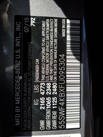 2015 MERCEDES-BENZ C 300 4MAT - 55SWF4KBXFU095304