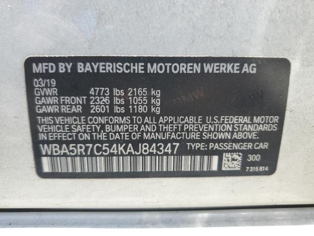 2019 BMW 330XI WBA5R7C54KAJ84347