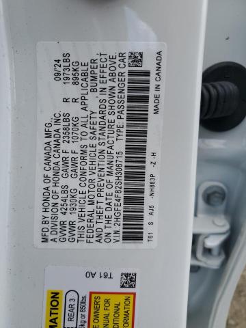 2025 HONDA CIVIC SPOR - 2HGFE4F82SH306715