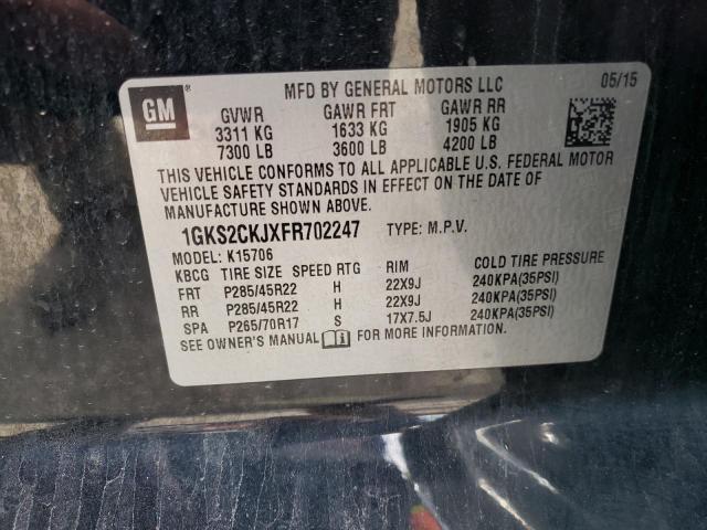 2015 GMC YUKON DENA - 1GKS2CKJXFR702247