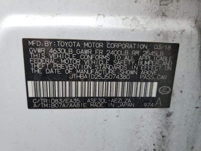 2018 LEXUS IS 300 - JTHBA1D25J5074380