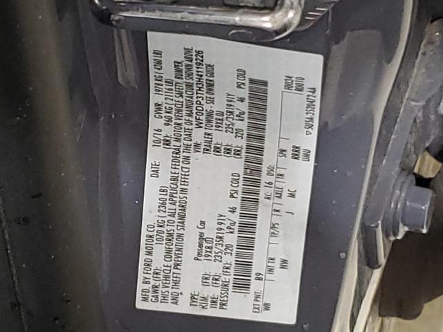 2017 FORD FOCUS RS WF0DP3TH3H4119226