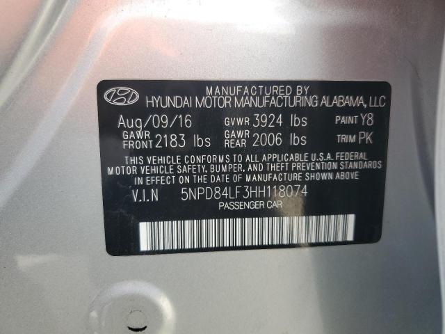 2017 HYUNDAI ELANTRA SE - 5NPD84LF3HH118074