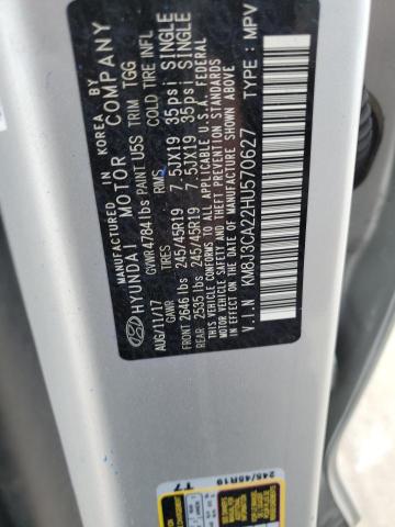 2017 HYUNDAI TUCSON LIM - KM8J3CA22HU570627