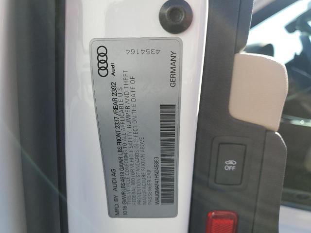 2017 AUDI A4 ULTRA P - WAUGMAF41HN045883