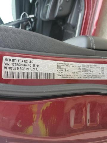 2022 DODGE DURANGO GT - 1C4RDHDG4NC198749